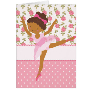 Fille Ballerina de Whimsal rose floral personnalis