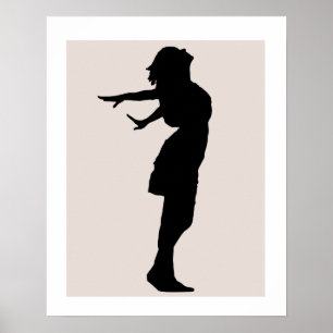 Fille Beaucoup d'Art  Affiche