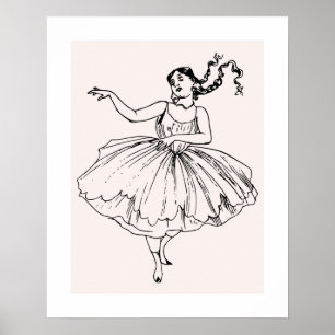 Fille Beaucoup d'Art Affiche