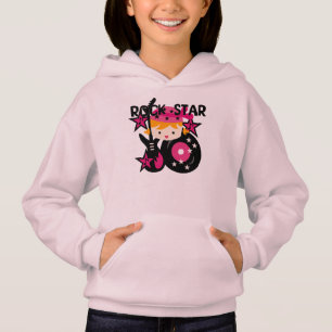 Fille blonde de vedette du rock