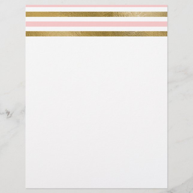 Fille Blush Motif rose, blanc et or (Devant)