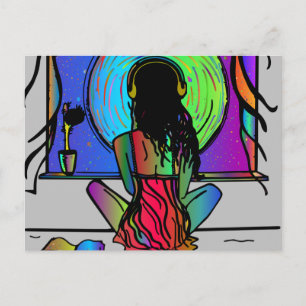 FILLE BOHO  Cartes postales