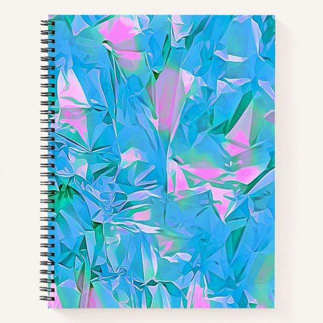Fille Chic Romantique bleu doux Carnet esthétique (Devant)