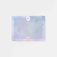 Fille couleur arc-en-ciel mignon moderne Post-It N