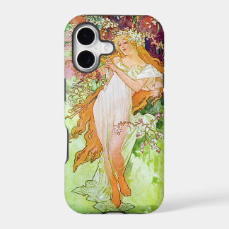 Fille d'Alphonse Mucha dans un jardin