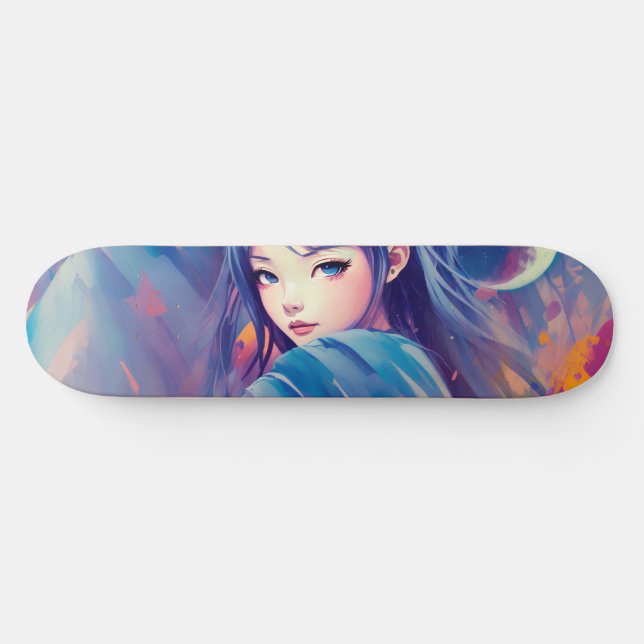 Fille d'anime skateboard Ai (Horz)