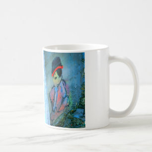 fille dans la tasse de cage d'escalier