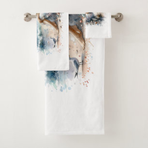 Fille d'aquarelle romantique par phare