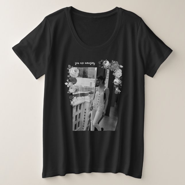 Fille d'art de la MODE Belle blanche et noire #3 (Design devant)