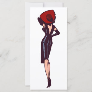 Fille de charme glamour vintage rétro