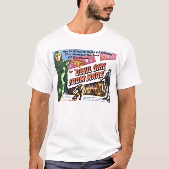 Fille de diable de T-shirt de Mars (Devant)