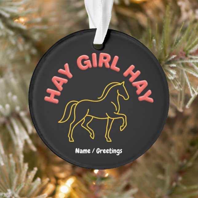 Fille de foin Retro Cheval Graphique 2026 Chic Wes (Arbre)