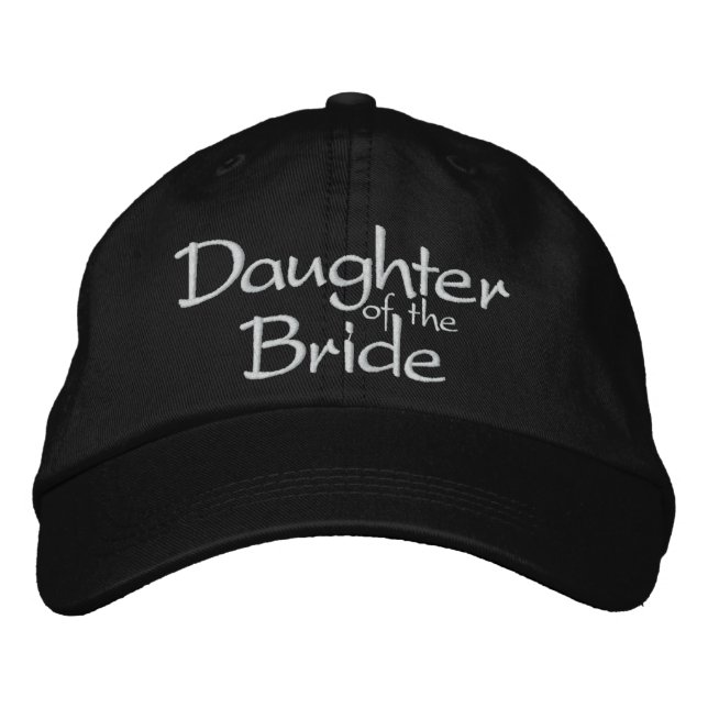 Fille de la mariée Mariage brodée Casquette (Devant)