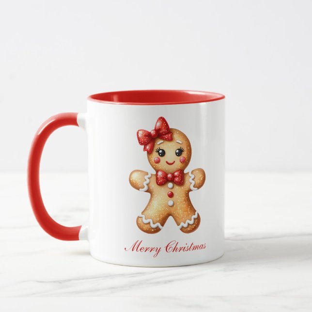 Fille de pain d'épices Mug (Gauche)