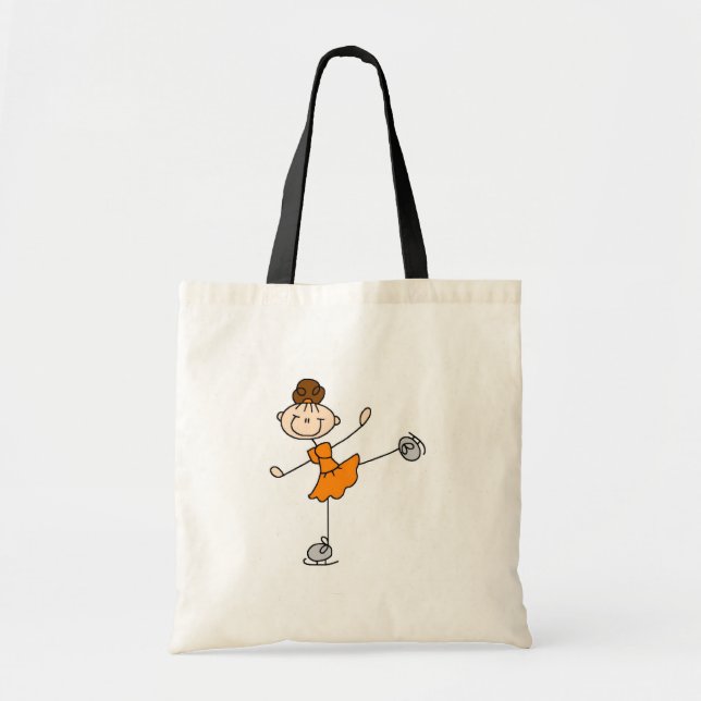 Fille de patinage de glace dans le sac orange (Devant)