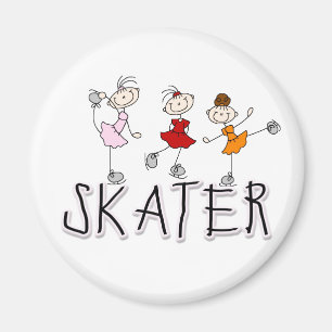 Fille de patineuse aimant