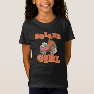 Fille de roller vintage T-Shirt de patin à roulett
