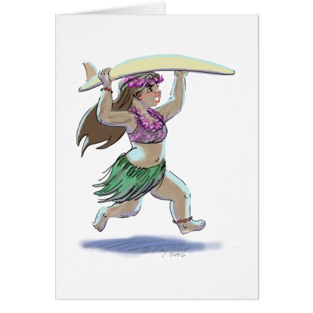 fille de surfer (Devant)