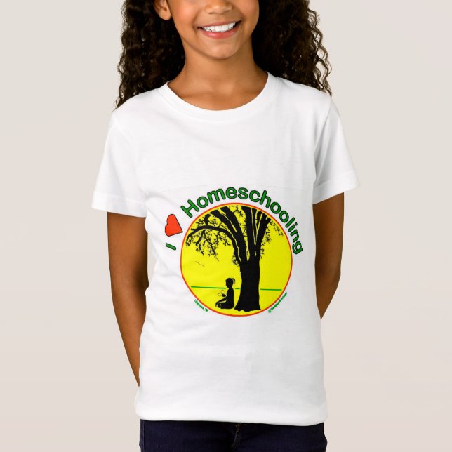 Fille de T-shirt de Homeschool (Devant)