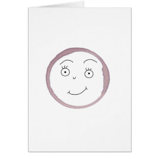 Fille de tache d'anneau de vin