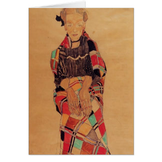 Fille d'Egon Schiele- dans la chasuble noire