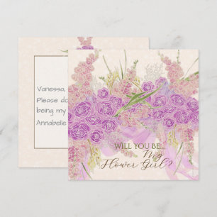 Fille des fleurs à l'orchidée ombré vintage et au