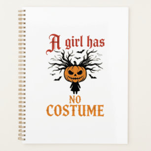Fille d'Halloween n'a pas de citrouille de déguise