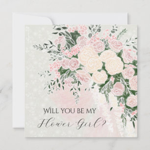 Fille d'honneur Proposition Rougeur Arc Rose Wiste