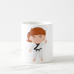 Fille Doing Karate Mug