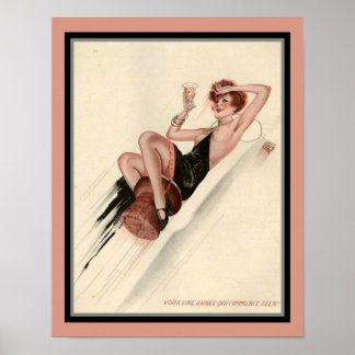 Fille du Parti français Art déco des années 1920