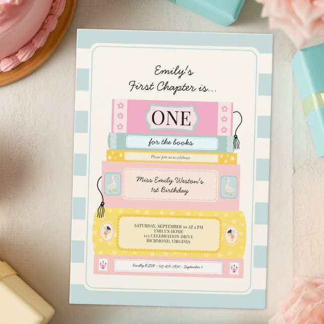 Fille du premier chapitre mignonne Invitation pour (Créateur téléchargé)