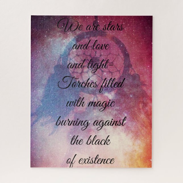 Fille du puzzle d'univers (Vertical)