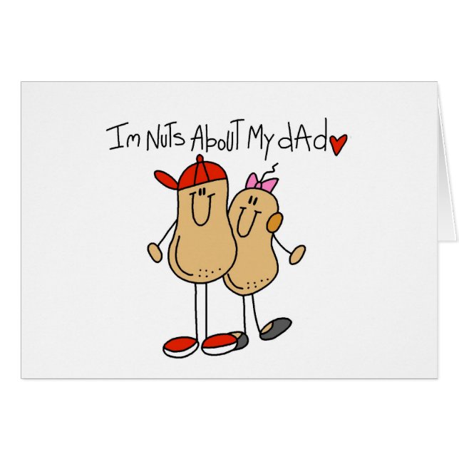 Fille - écrous au sujet de mon T-shirts et cadeaux (Devant horizontal)