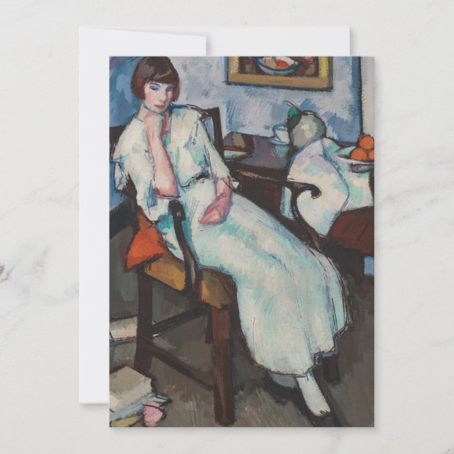Fille en blanc | Samuel John Peploe (Devant)