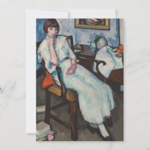 Fille en blanc   Samuel John Peploe