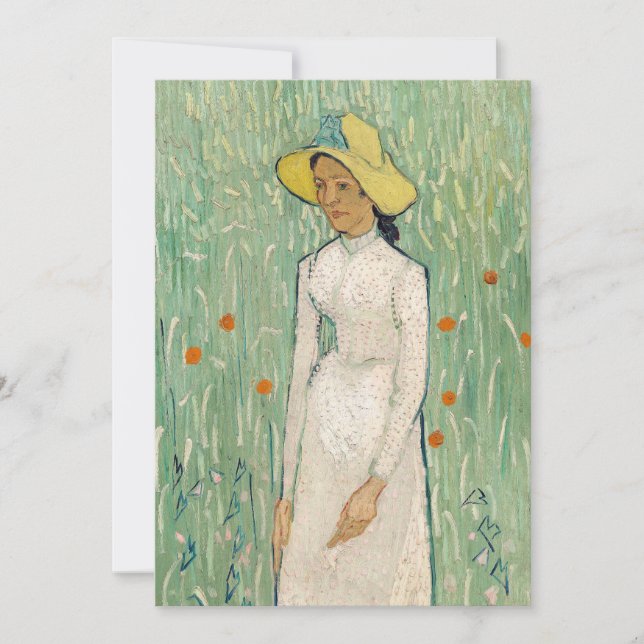 Fille en blanc | Vincent van Gogh (Devant)