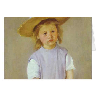 Fille en Casquette de paille, Mary Cassatt