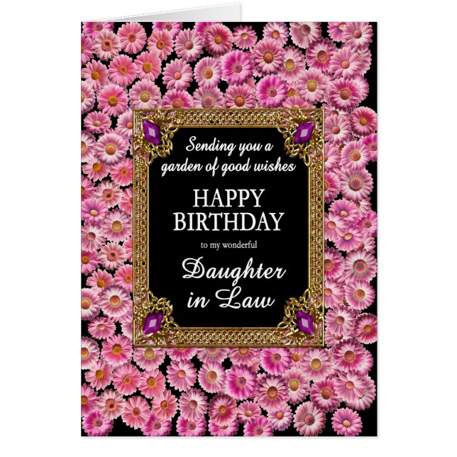 Fille en droit Anniversaire Filles roses (Devant)