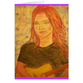 Fille et guitare