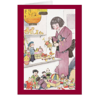 Fille et poupées japonaises