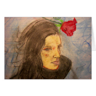 fille et rose