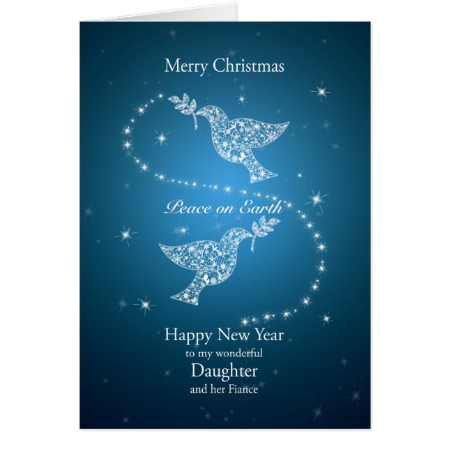 Fille et son fiancé, Noël de colombes (Devant)