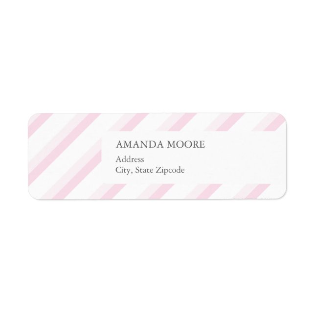 Fille Étiquette de adresse (Devant)