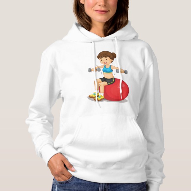 Fille Exercice Avec Poids Femme Sweat - shirt à ca (Devant)