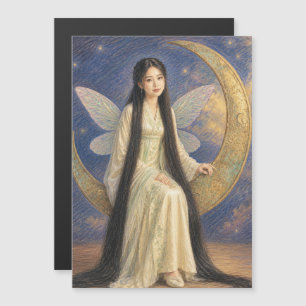 fille fée chinoise dessin au crayon de couleur