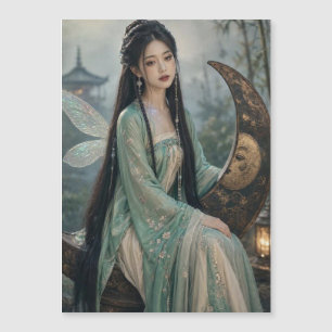 fille fée chinoise sur photographie de fantaisie l