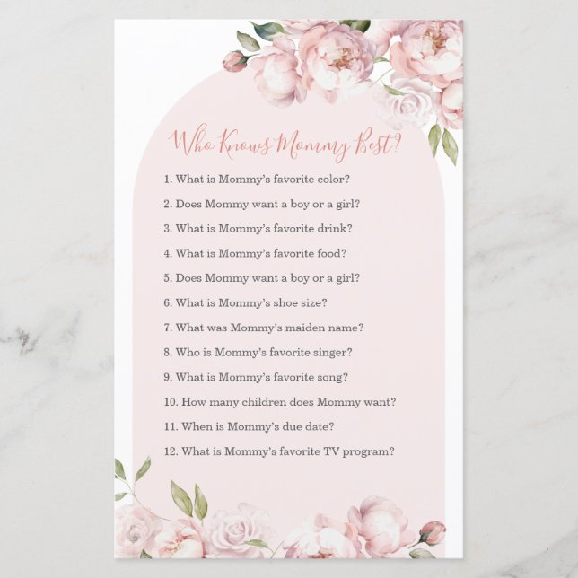 Fille Fleur Rose Bébé En Fleur Qui Connaît Maman M (Devant)