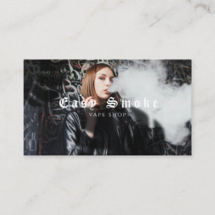 Fille Fumer Vape Carte de visite