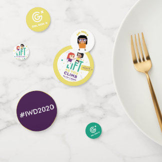 Fille Geek X ascenseur + #IWD2020 Table Confetti