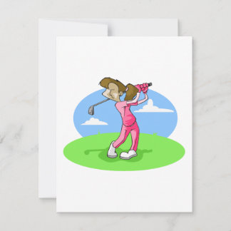 fille golfeuse